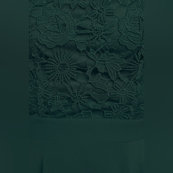 BRAND NEW Lulus Love Poem Picture Perfect Navy Blue Lace Halter Maxi Dress - Picture 7 of 8